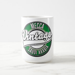 Mug La Mecque arabie saoudite logo vintage
