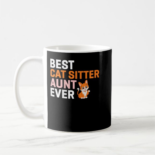 Mug La meilleure chatte de femme Tante jamais (Gauche)