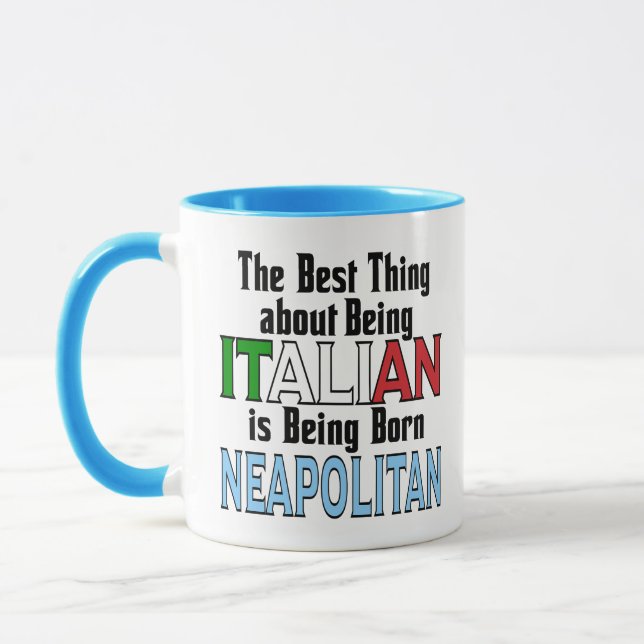 Mug La meilleure chose à propos d'être italien (Gauche)