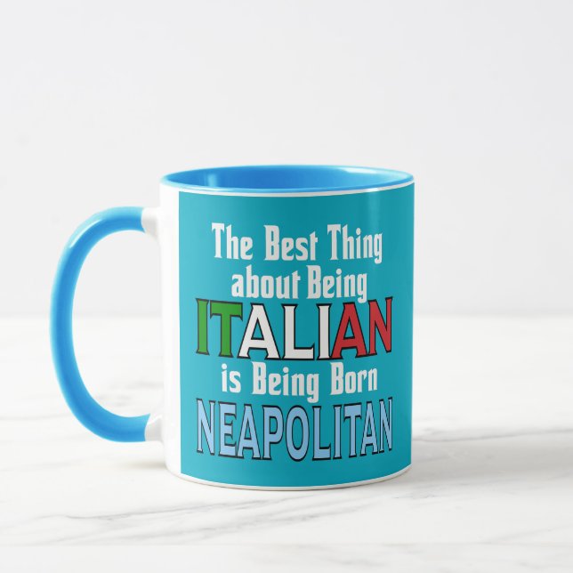 Mug La meilleure chose à propos d'être italien (Gauche)