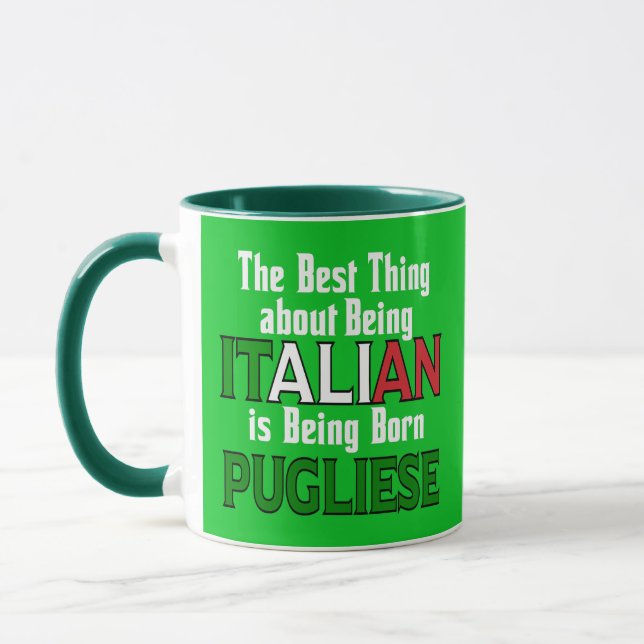 Mug La meilleure chose à propos d'être italien (Gauche)