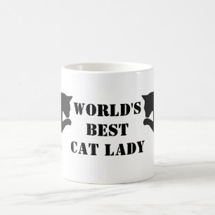 Mug La meilleure dame au chat du monde