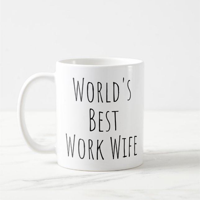 Mug La meilleure femme au travail au monde (Gauche)