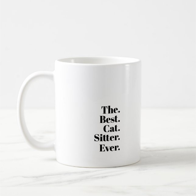Mug La meilleure garde de chat qui soit. (Gauche)