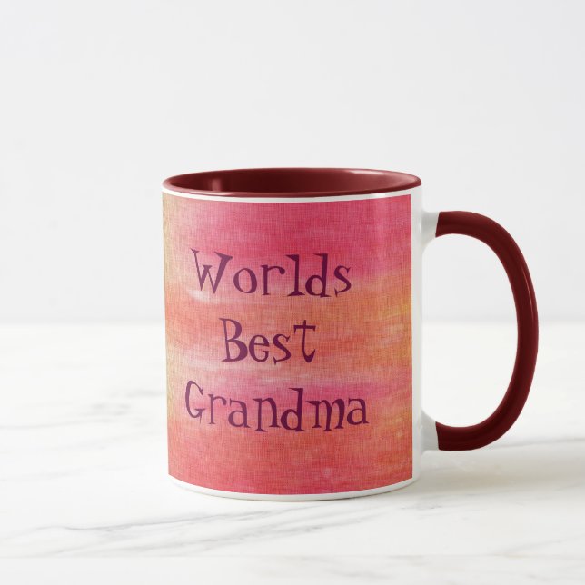 Mug La meilleure grand-maman des mondes (Droite)