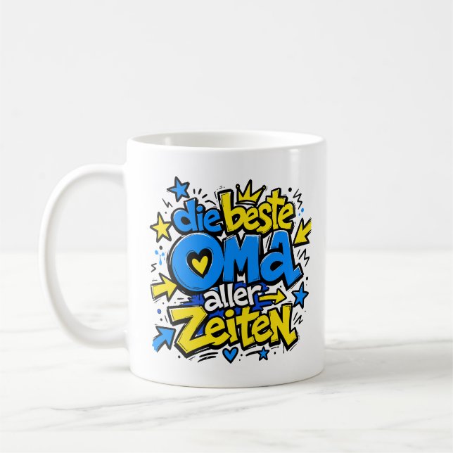 Mug la meilleure grand-mère de tous les temps graffiti (Gauche)