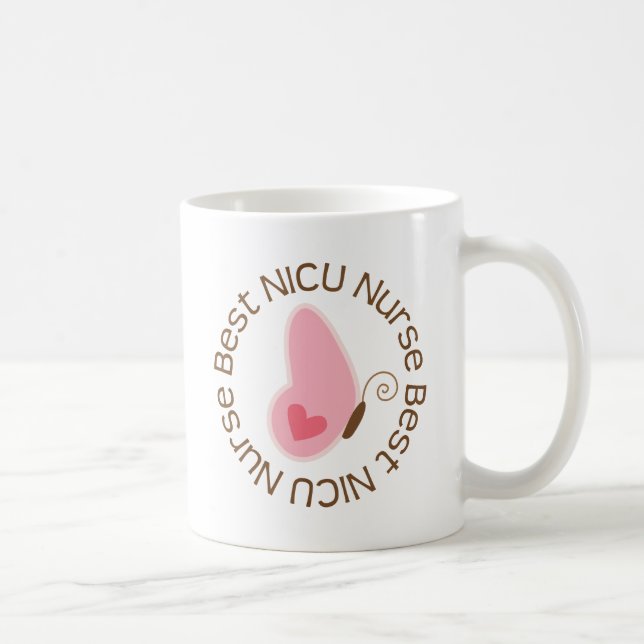 Mug La meilleure infirmière de NICU (papillon) (Droite)