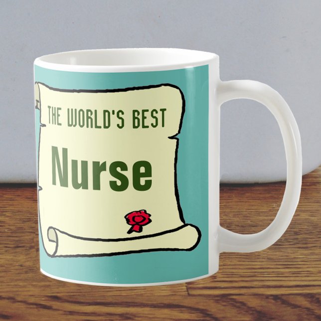 Mug La meilleure infirmière du monde. (Créateur téléchargé)