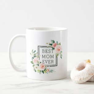 Mug La meilleure maman toujours rougissent fleur