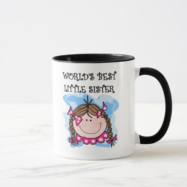 Mug La meilleure petite soeur de Brunettte (Droite)