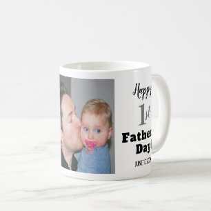 Mug La meilleure photo de papa de première fête des