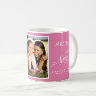 Mug La meilleure photo de Soeur jamais personnalisée r