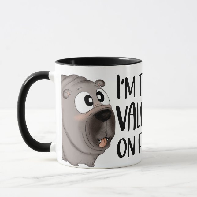 Mug La meilleure Saint Valentin sur quatre pattes (Gauche)