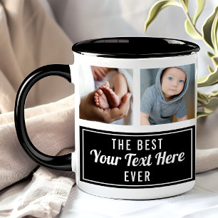 Mug La Meilleure Votre Texte Ici Jamais Collage Photo