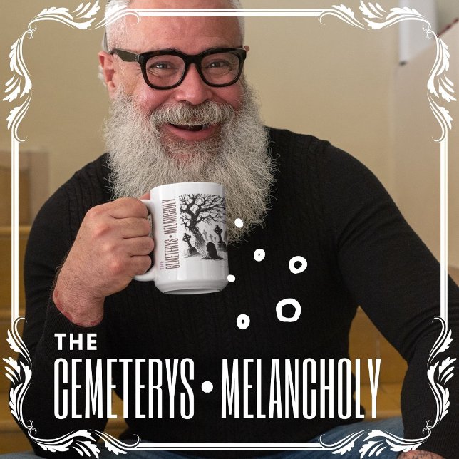 Mug La mélancolie des cimetières (The Cemeterys Melancholy cover from The Beekeeper Store)