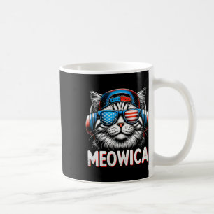 Mug La Meowica Patriotique 4 juillet Chat Américain Dr