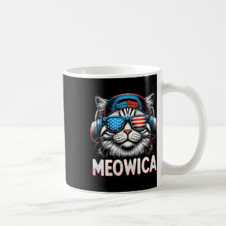Mug La Meowica Patriotique 4 juillet Chat Américain Dr