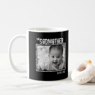 Mug La mère Dieu | Photo personnalisée et nom noir