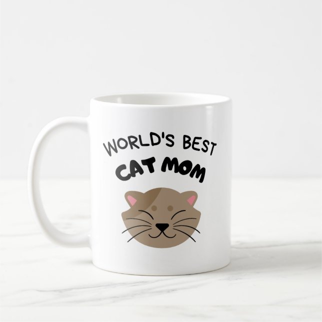 Mug La mère du meilleur chat du monde (Gauche)