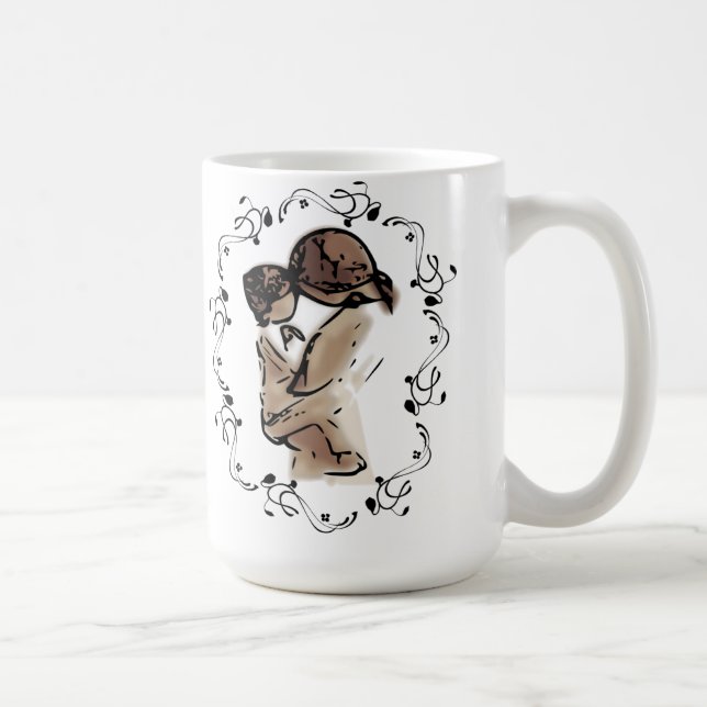 Mug La mère tient le jour de mère du coeur de l'enfant (Droite)