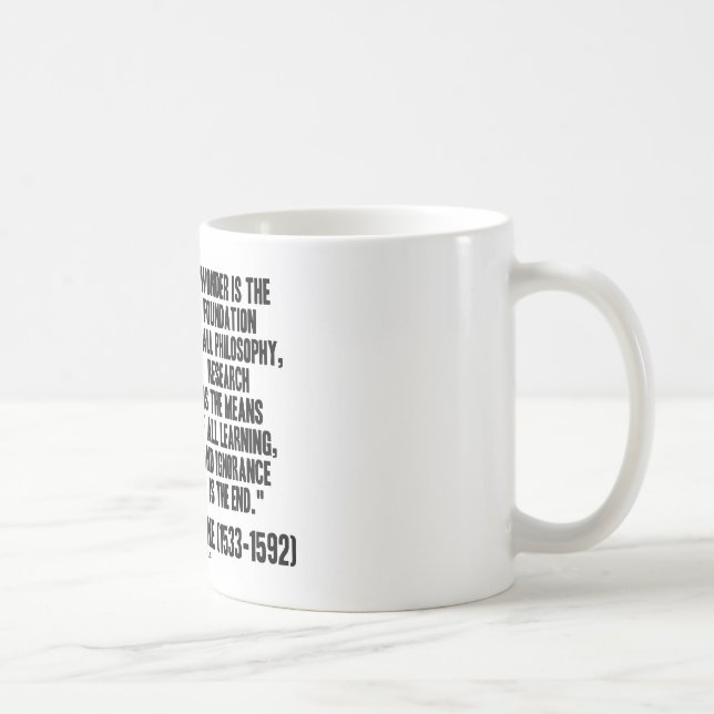 Mug La merveille est la base de la philosophie (Droite)