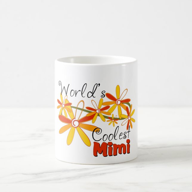 Mug La Mimi la plus cool du monde floral (Centre)