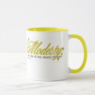 Mug La modestie est une vertu
