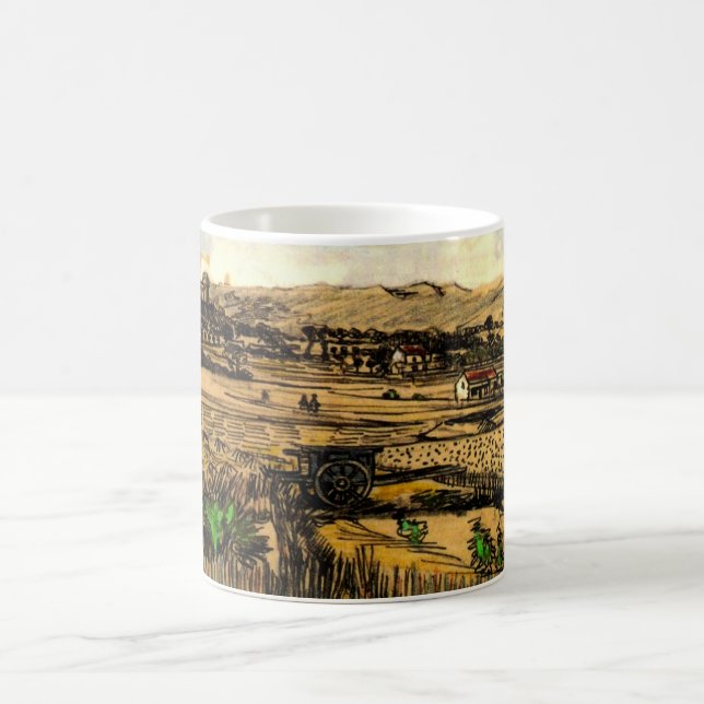 Mug La Moisson en Provence Montmajour par Vincent van  (Centre)