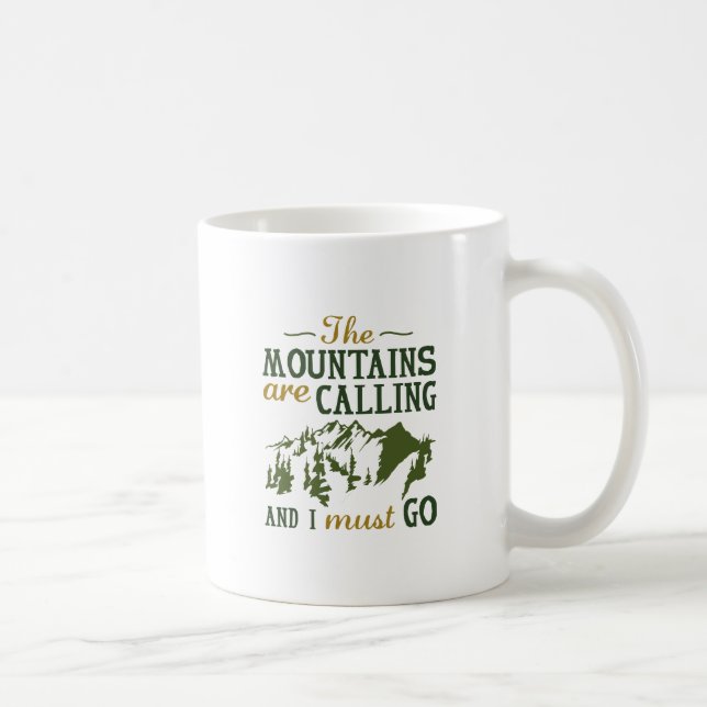 Mug La Montagne Appelle (Droite)