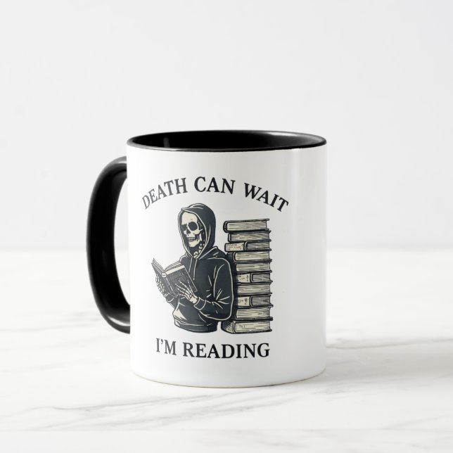 Mug La mort peut attendre, je lis (Devant gauche)