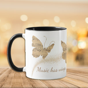 Mug La musique a le papillon des ailes