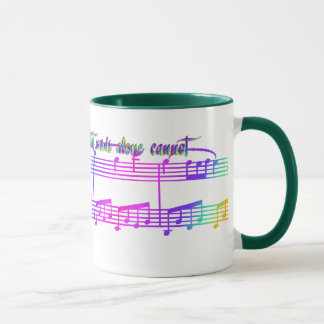 Mug La musique de KRW touche l'arc-en-ciel de