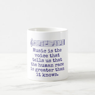 Mug La Musique Est La Voix Qui Dit - Citation De Musiq