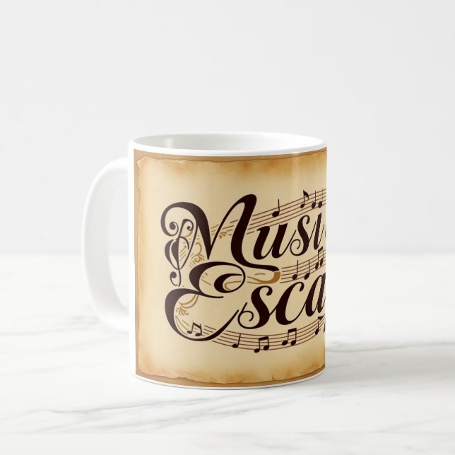 Mug La musique est mon échappatoire 2 (Devant gauche)