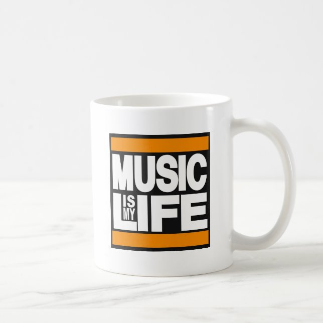 Mug La musique est mon orange de la vie (Droite)