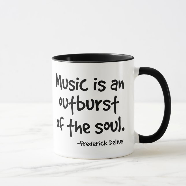 Mug La musique est un accès du cadeau d'âme (Droite)