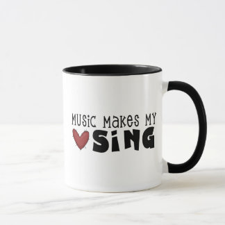 Mug La musique fait mes coeurs chantent des t-shirts e