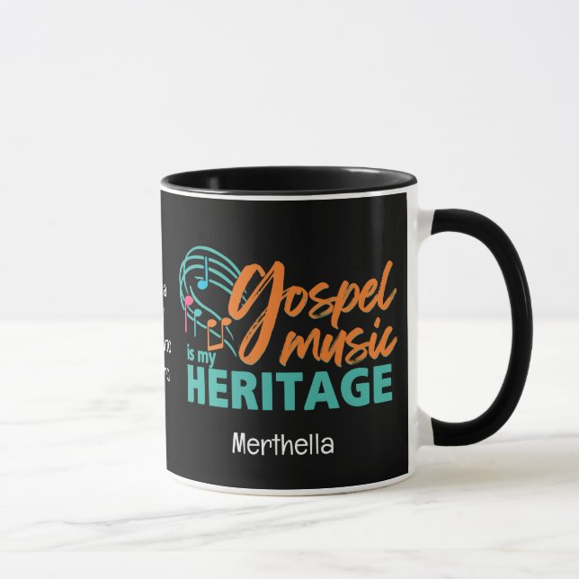 MUG LA MUSIQUE GOSPEL PERSONNALISÉE EST MON PATRIMOINE (Droite)