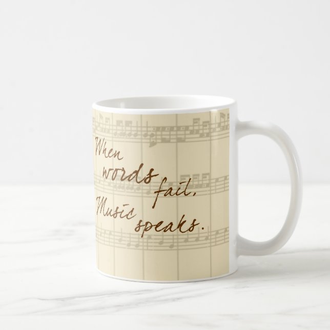 Mug La musique parle (Droite)