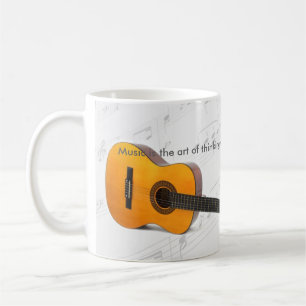 Mug La musique pense avec la guitare saine