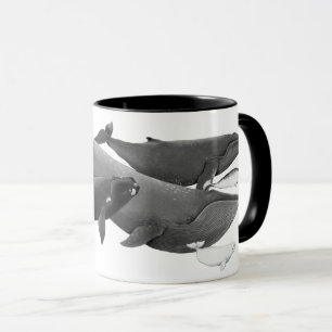 Mug La Nage Des Baleines Illustration Art Whale