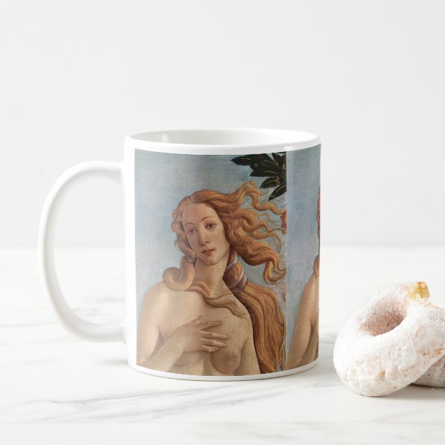 Mug La Naissance de Vénus (détail) de Sandro Botticell (Avec donut)