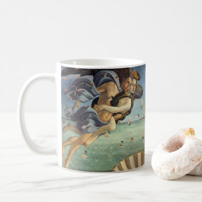 Mug La naissance de Vénus par Sandro Botticelli (Avec donut)