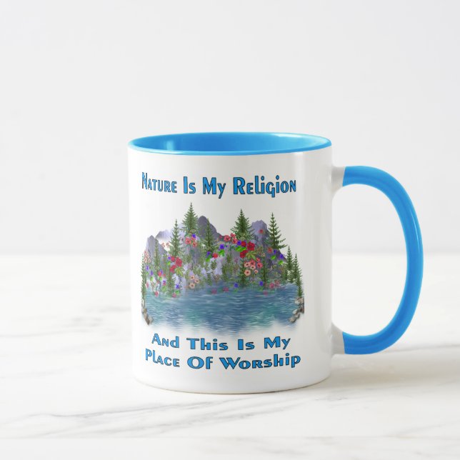 Mug La nature est ma religion (Droite)