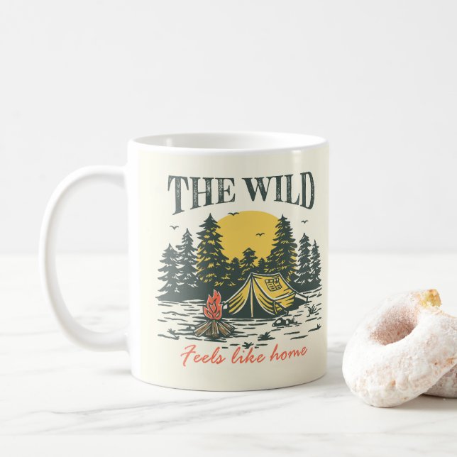 Mug La nature sauvage ressemble à la maison (Avec donut)