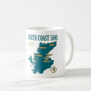Mug La NC500, Route d'Écosse La côte nord fait des cad