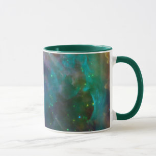 Mug La nébuleuse d'Orion Photo céleste Vert sarcelle