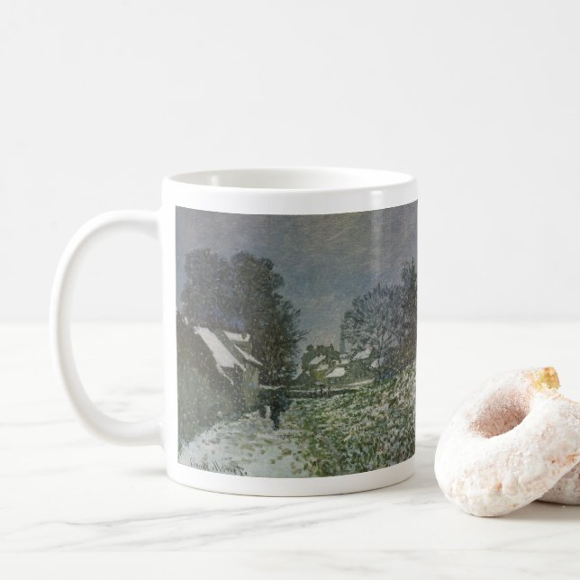 Mug La neige à Argenteuil par Claude Monet (Avec donut)