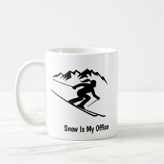Mug "La neige est mon bureau"