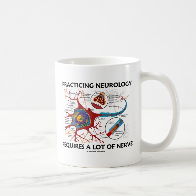 Mug La neurologie de pratique exige beaucoup de nerf (Droite)
